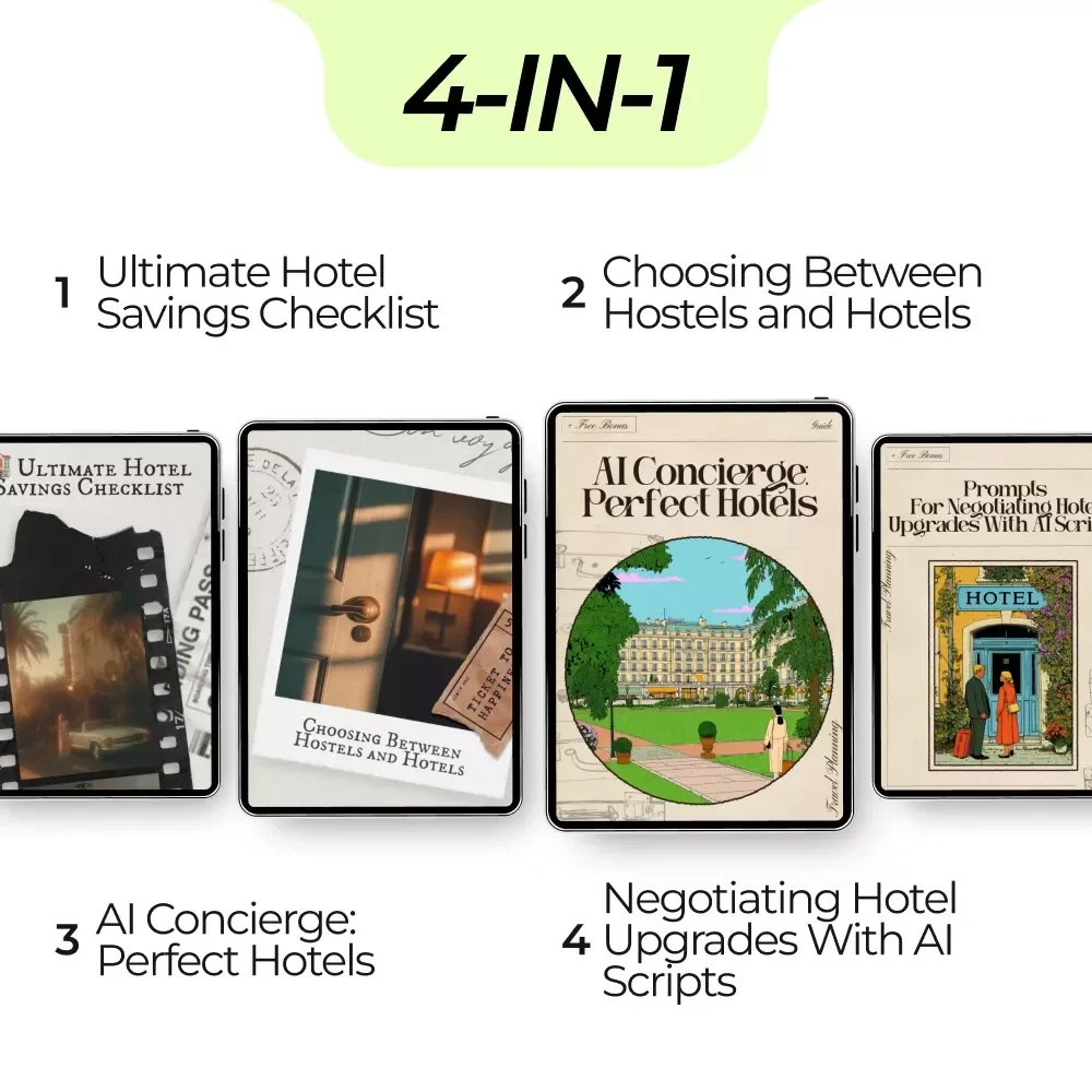 Mastering the Art of Cheaper Stays: 4-in-1 Travel Hack Bundle for Hotel Savings