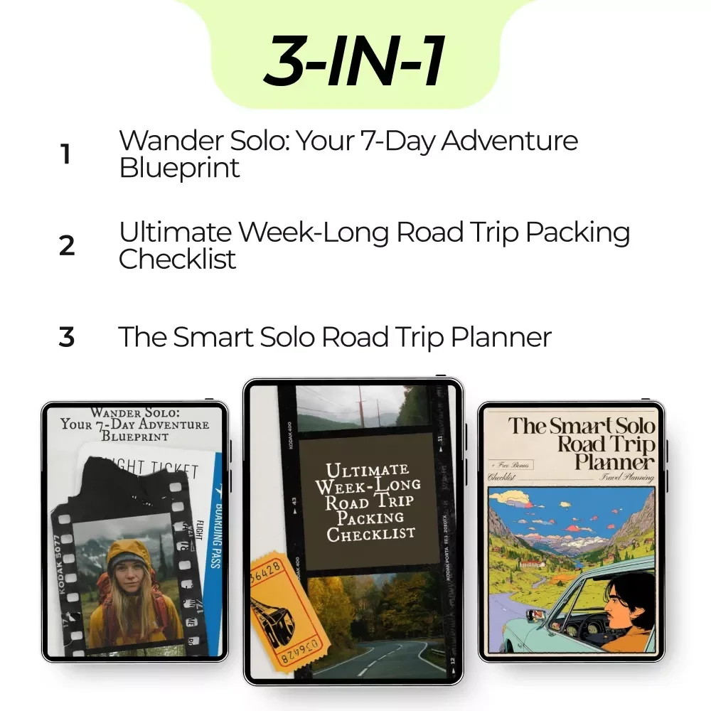 Your Bundle for a Perfect One-Week Solo Adventure | 3-in-1 Digital Downloads