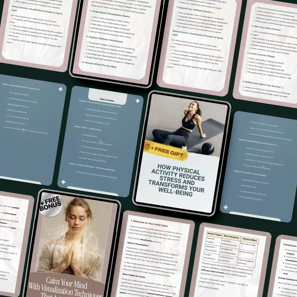 Stress Relief Kit for Healthy Living: 3-in-1 Digital Bundle for Stress Reduction