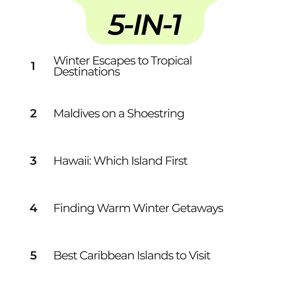 From Cold to Coastline Escape Bundle – Tropical Destinations in Winter Guide