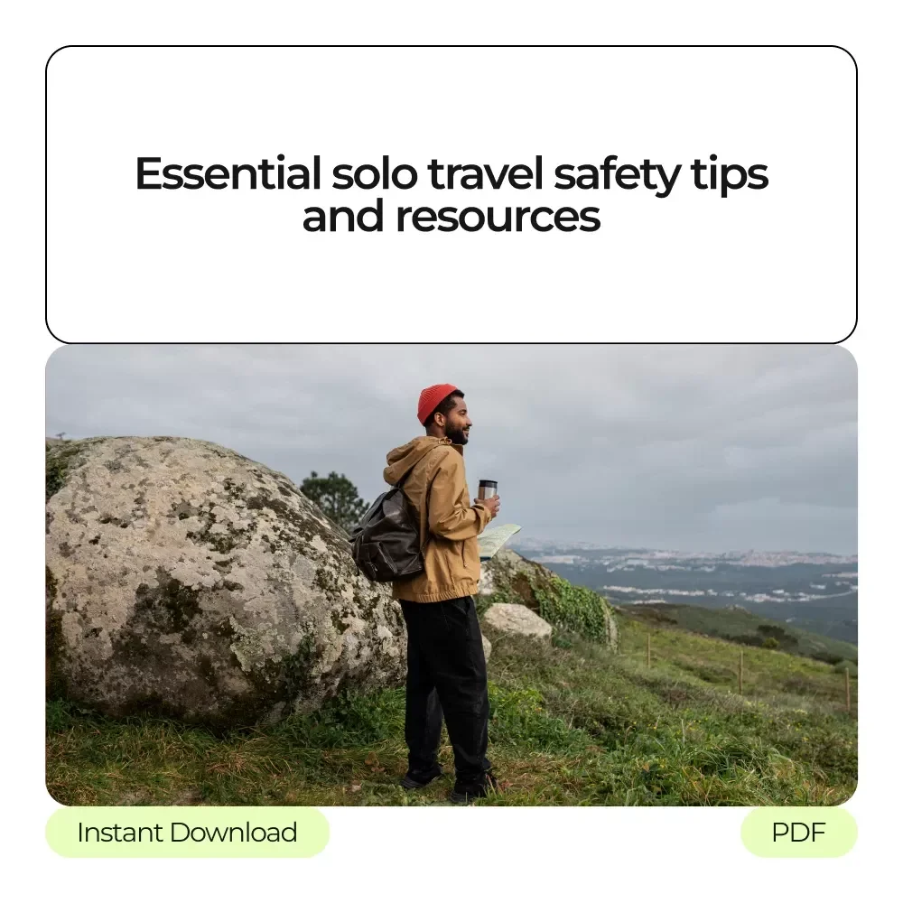 Smart Safety Bundle for Solo Adventures - 3-in-1 Digital Guide, eBook & Checklist