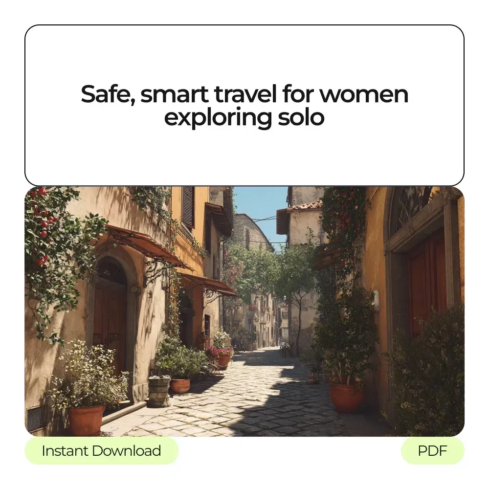 Lady's System to Travel Alone without Fear – Solo Travel for Women Safety Tips