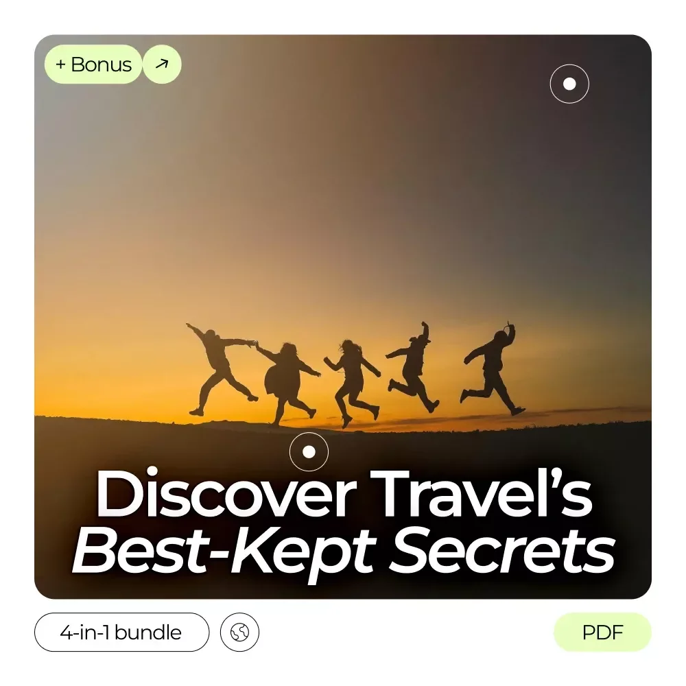 Discover Travel’s Best-Kept Secrets: 4-in-1 Digital Bundle for Travel Dupe Destinations & More