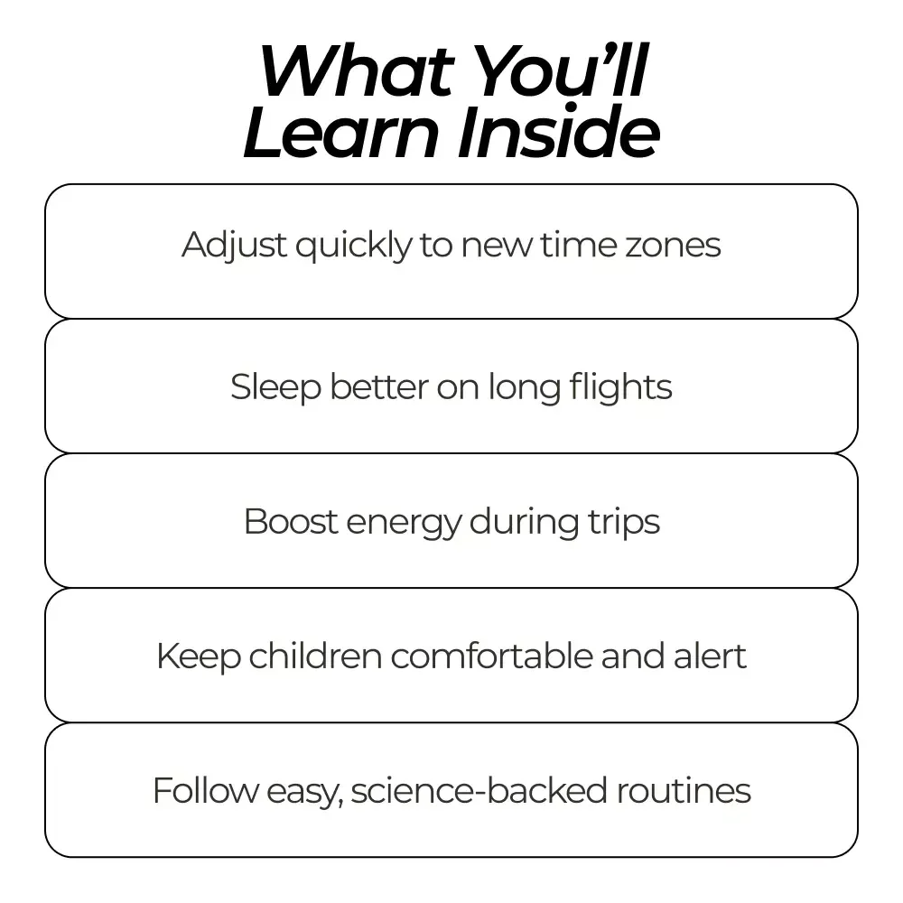 Travel Far without Losing Sleep – How to Manage Jet Lag When Traveling Bundle