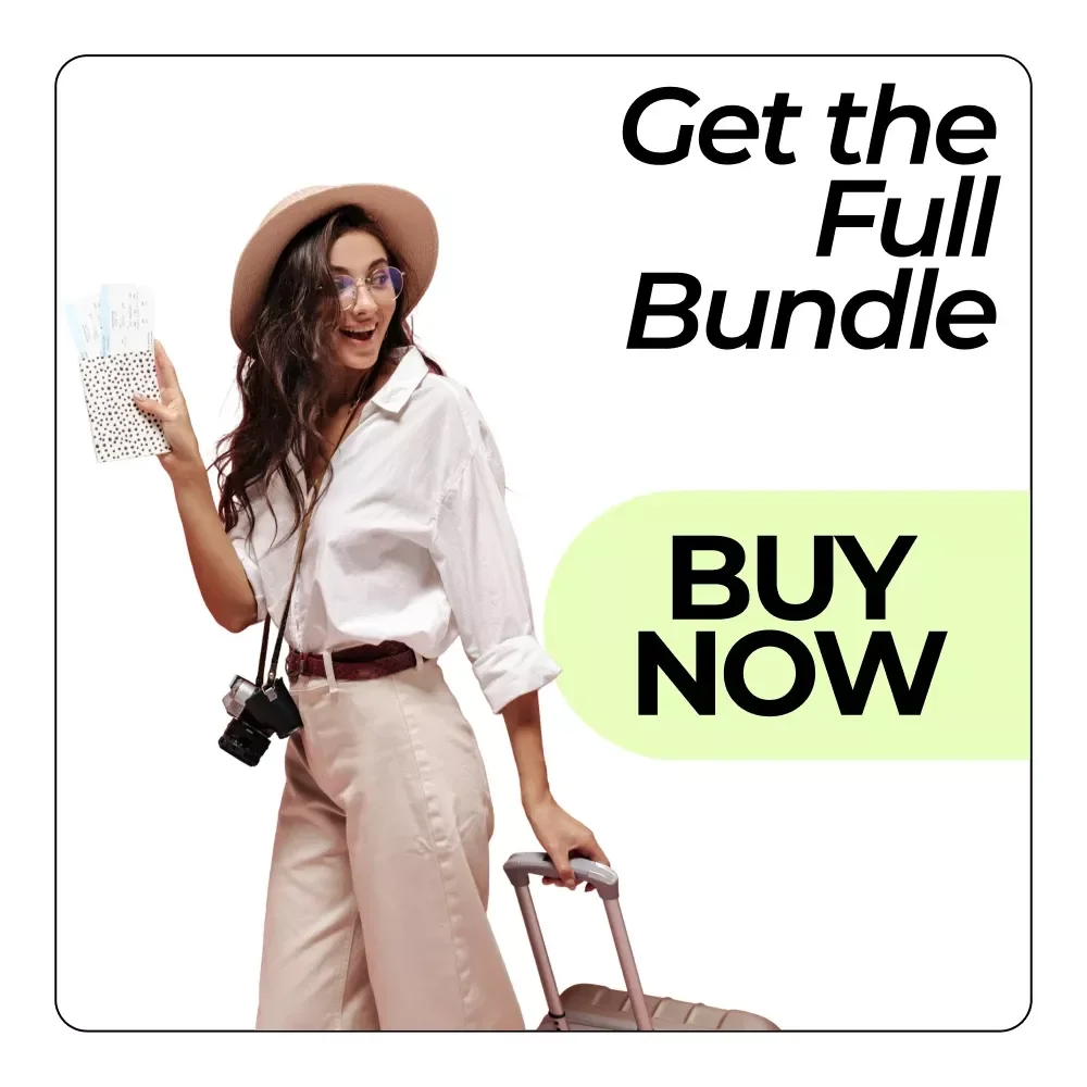 Connect Naturally While Traveling Alone - 5-in-1 Digital Download Bundle: Guides, Checklists & eBooks