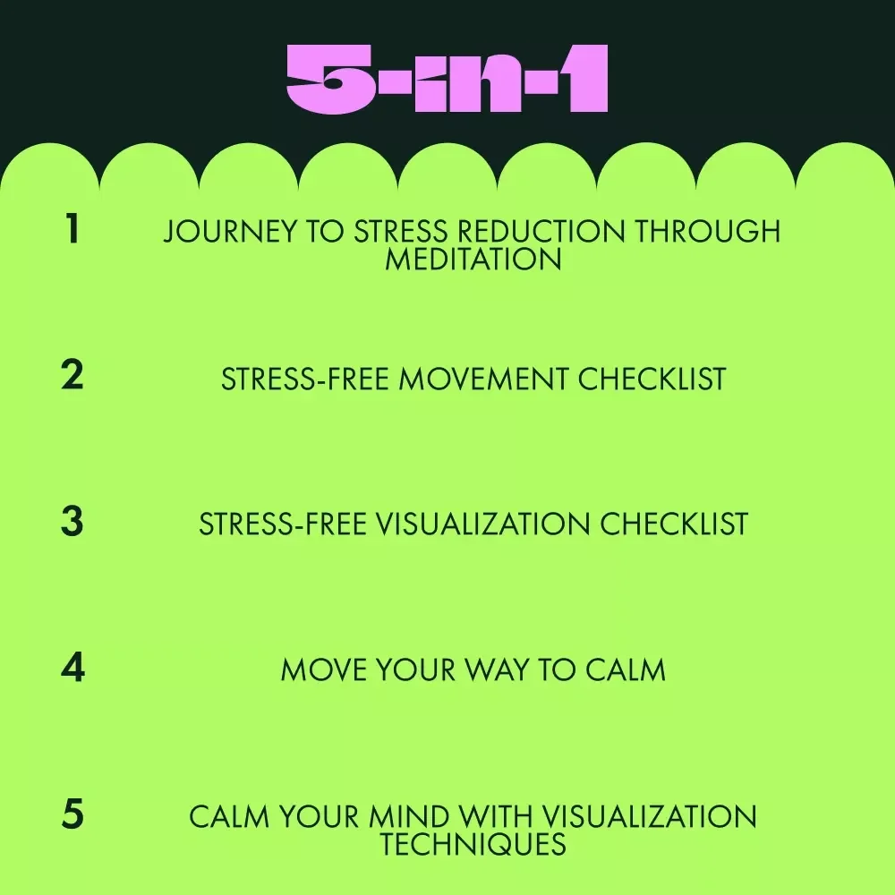 Peaceful Living Essentials: 5-in-1 Digital Bundle for Stress Reduction & Calm Living