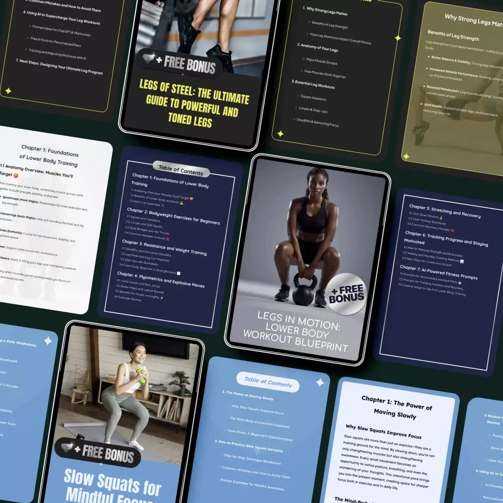 The Smart Squat Training Bundle: Squat Workout Routine, eBooks & Guides for Toned Legs