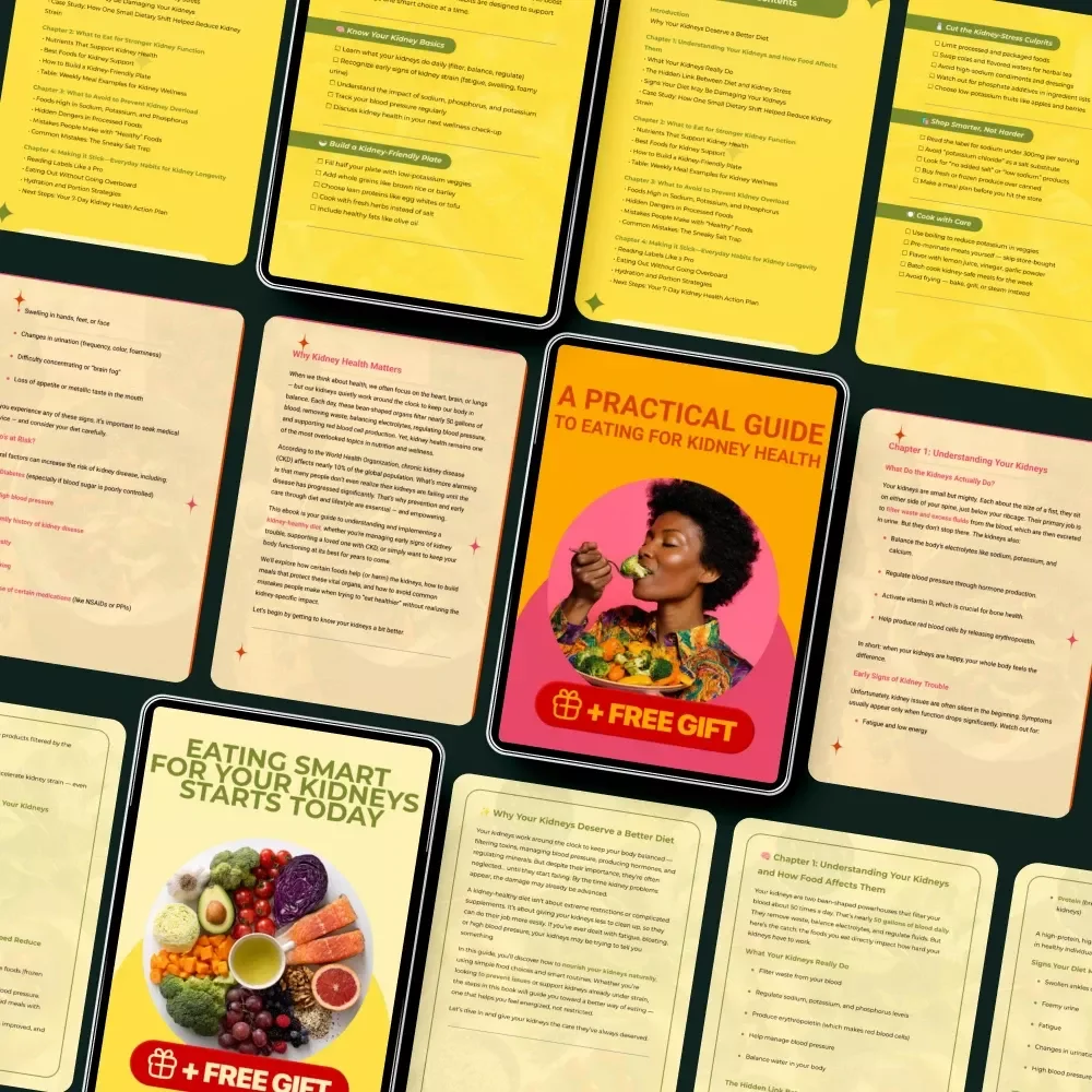 A Balanced Diet Plan for Kidney Disease Management: 3-in-1 Bundle of Guides, eBooks & Checklists