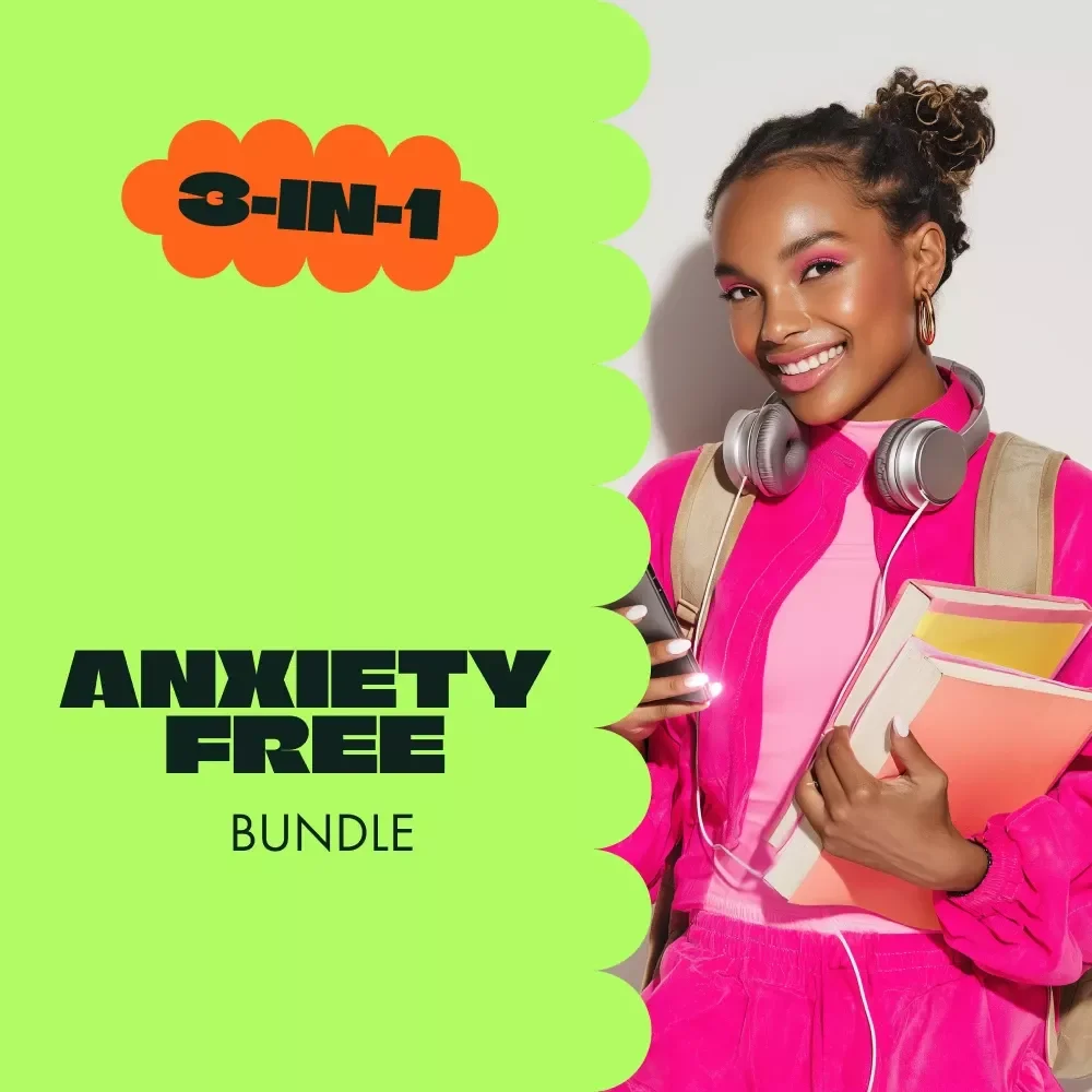 Anxiety Free Pack for University Life: 3-in-1 Digital Bundle for Stress & Anxiety Relief