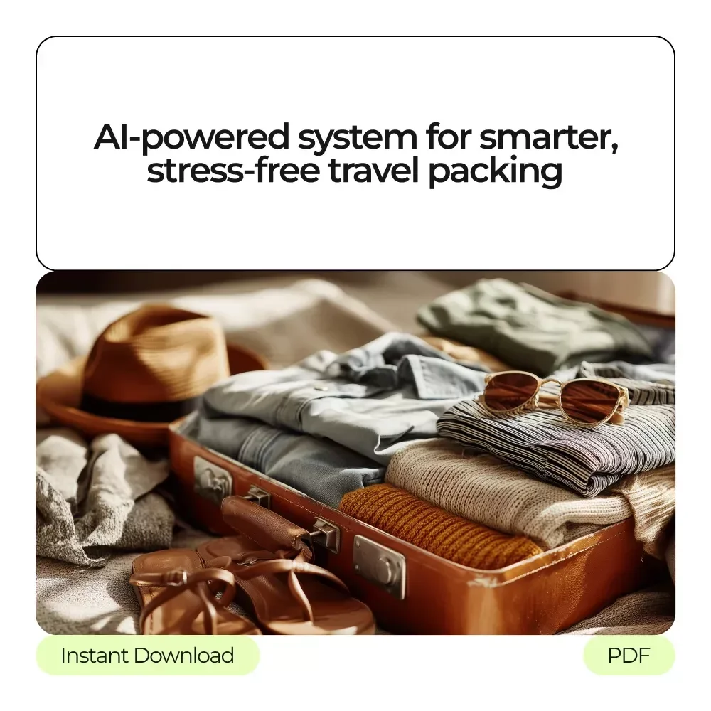 Never Forget a Thing The AI Packing System – How to Use AI for Travel Packing List