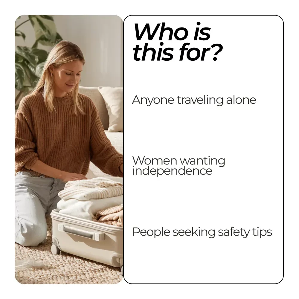 Lady's System to Travel Alone without Fear – Solo Travel for Women Safety Tips