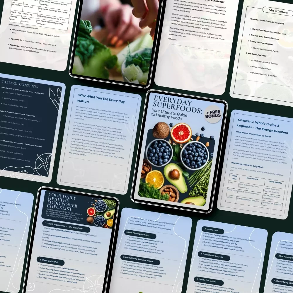 Eat Well, Live Better: Your Ultimate Diet Food Bundle – 3-in-1 Digital Download