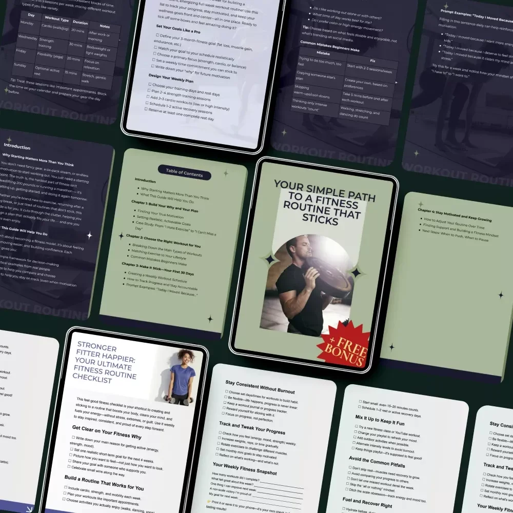 The Everyday Functional Fitness Program 5-in-1 Bundle: Guides, eBooks & Checklists for a Stronger You