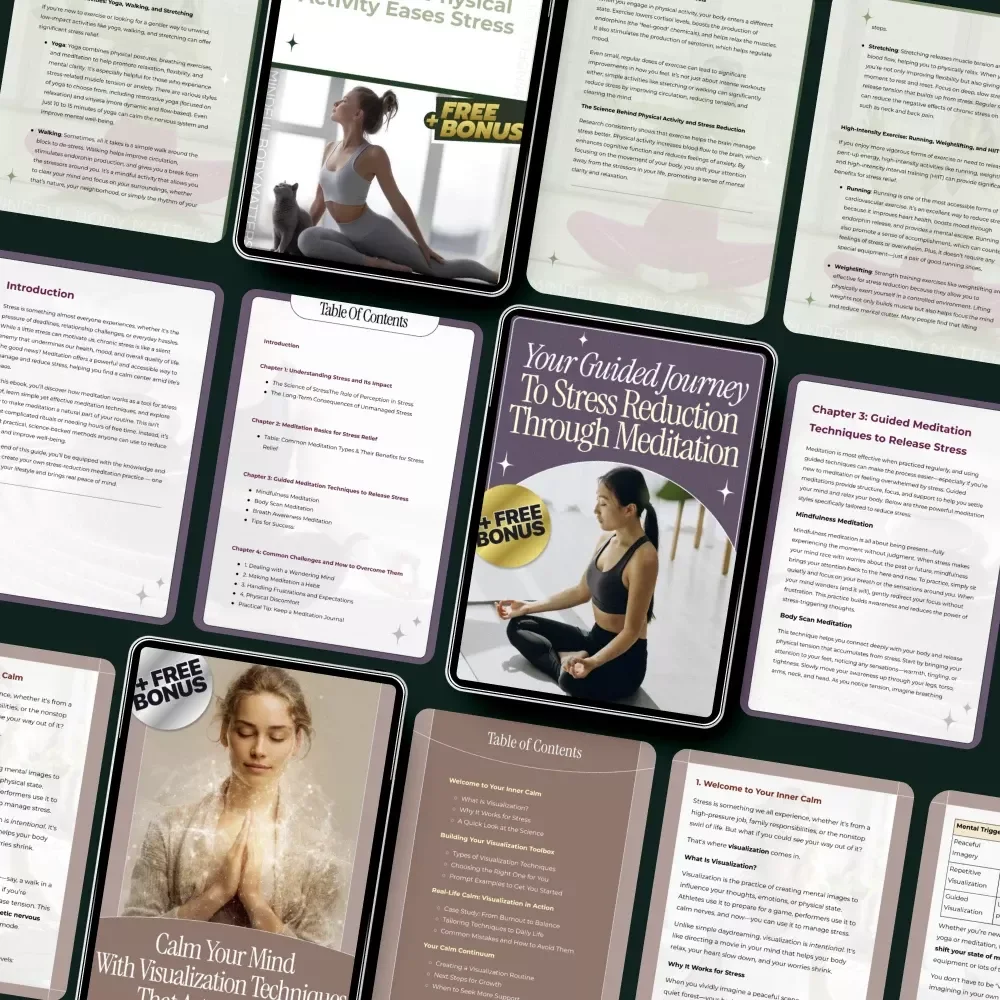 Peaceful Living Essentials: 5-in-1 Digital Bundle for Stress Reduction & Calm Living
