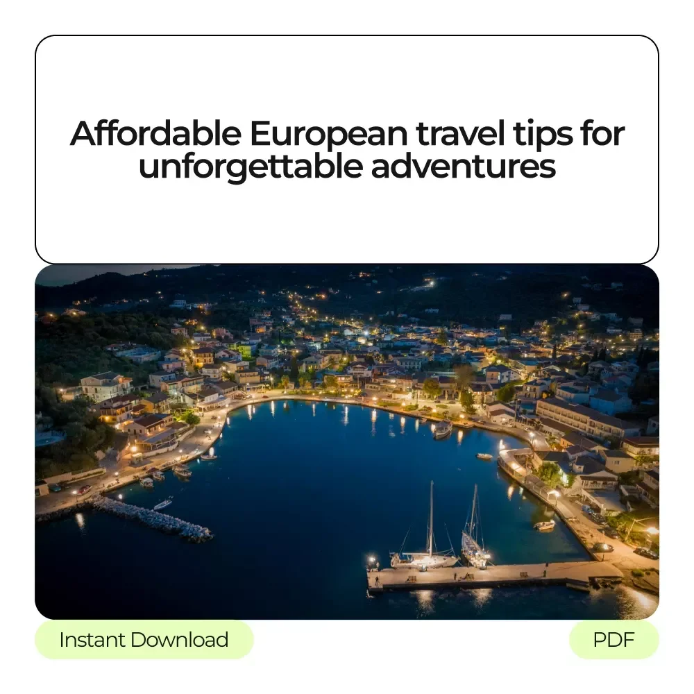 Discovering Europe the Affordable Way: 5-in-1 Bundle of Guides, eBooks & Checklists