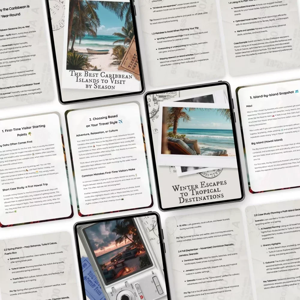 From Cold to Coastline Escape Bundle – Tropical Destinations in Winter Guide