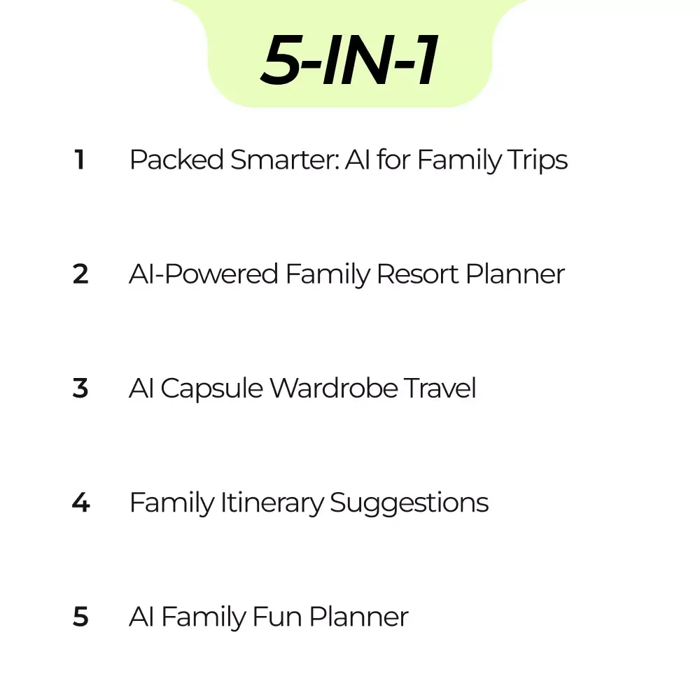 Smart Family Travel System – AI for Family Vacation Packing Lists Bundle