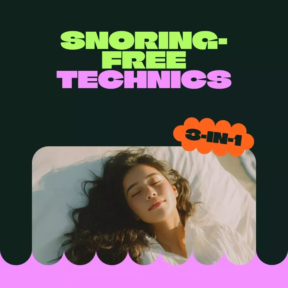 Snoring-Free Technics for a Peaceful Night - 3-in-1 Digital Bundle to Prevent Snoring