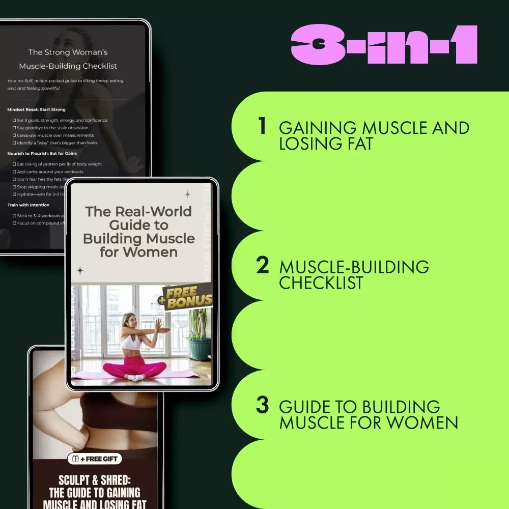 Muscle Sculpting Toolkit for Women: Sculpt & Shred Guide, Checklist, and More