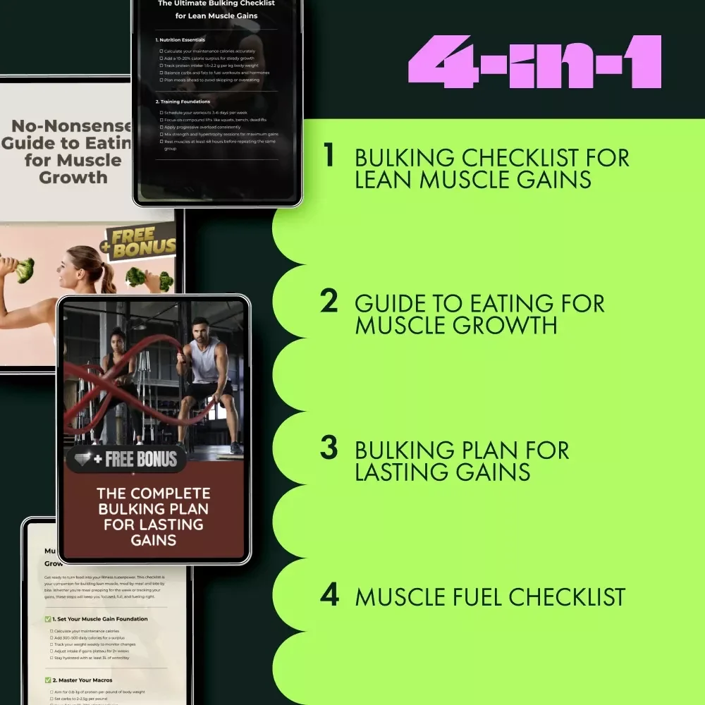 Clean Bulk Nutrition Toolkit - 4-in-1 Bulking Plan Bundle for Lean Muscle Growth