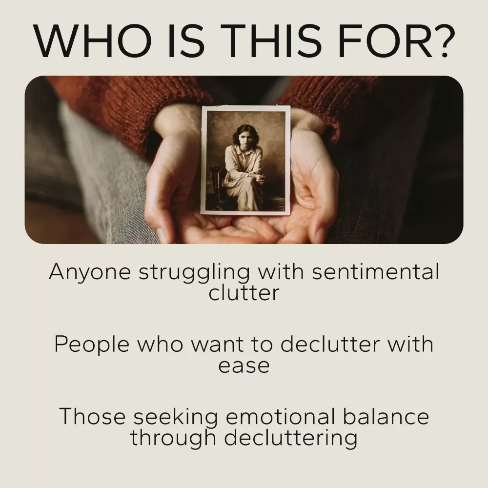 The Gentle Pack for Sentimental Decluttering: A 3-in-1 Bundle to Help You Declutter Without Shame