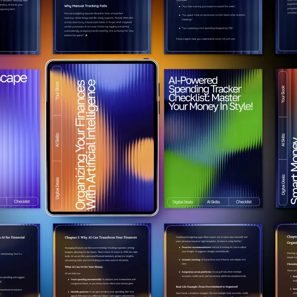 AI-Driven Budget & Goals Kit | ai for financial organization and planning 4-in-1 Bundle
