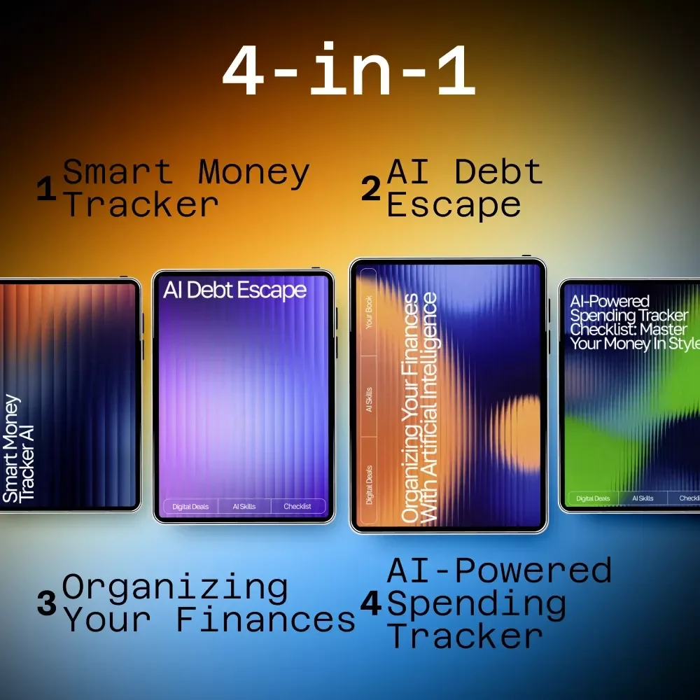 AI-Driven Budget & Goals Kit | ai for financial organization and planning 4-in-1 Bundle