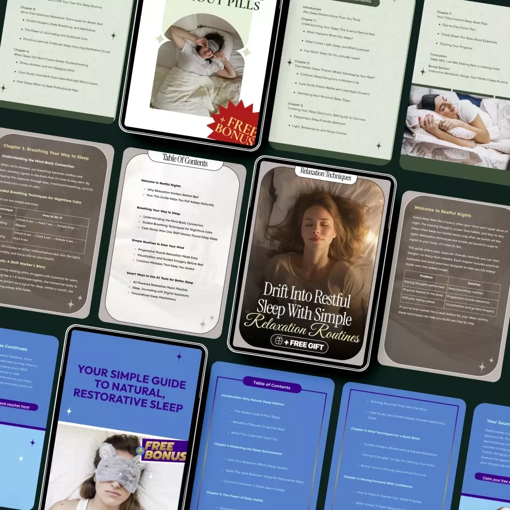 The Sleep Optimization Bundle for Better Rest – 5-in-1 Digital Downloads for Restful Sleep