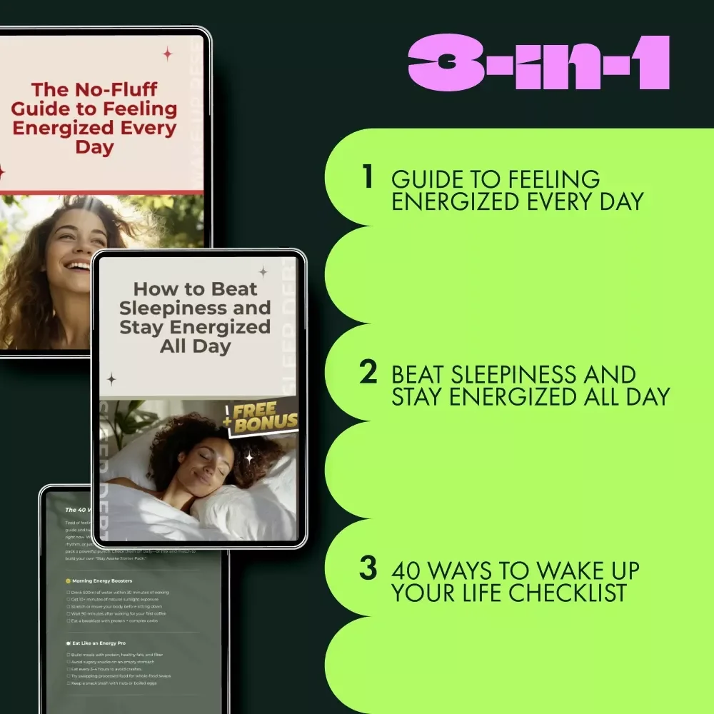 The Wakeful Energy Kit to Beat Sleepiness: 3-in-1 Bundle for Energized Days