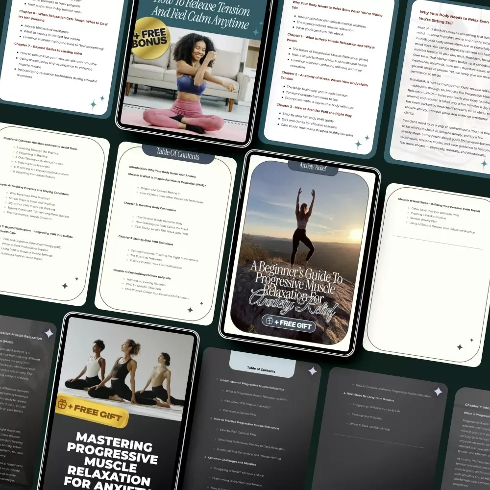 Muscle Release & Recovery Pack: 4-in-1 Bundle for Muscle Relaxation & Anxiety Relief