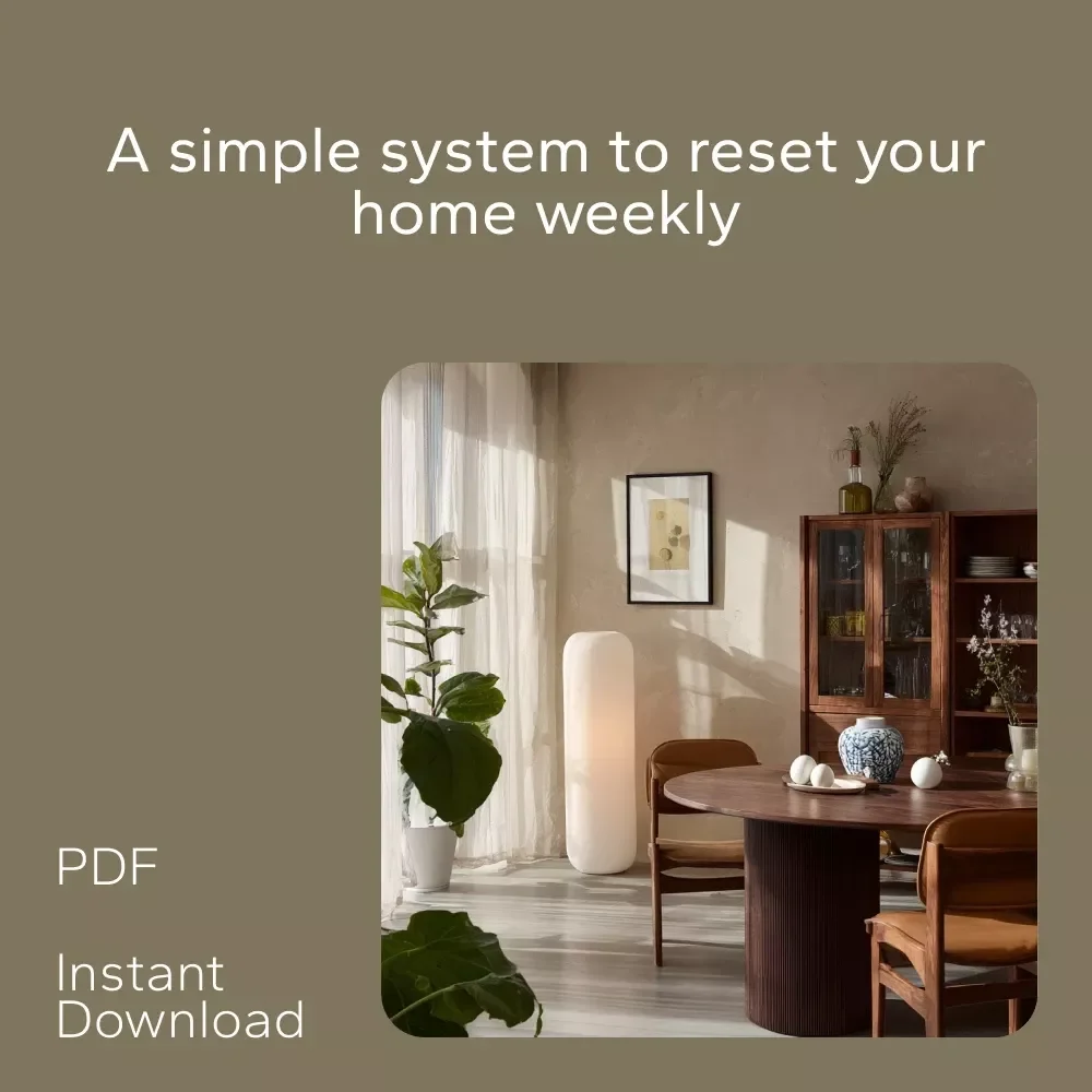 Weekly Home Reset with a Simple System: 3 in 1 Bundle of eBooks, Guides & Checklists