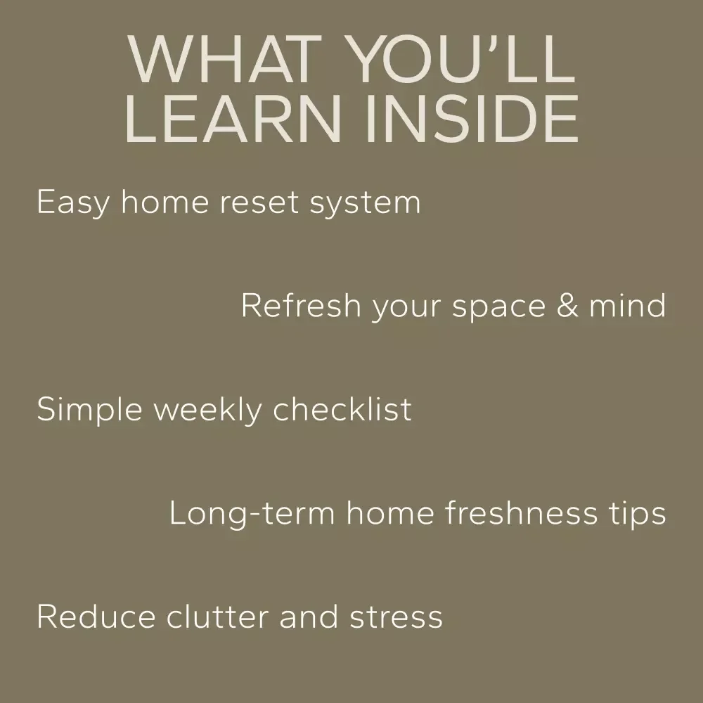 Weekly Home Reset with a Simple System: 3 in 1 Bundle of eBooks, Guides & Checklists
