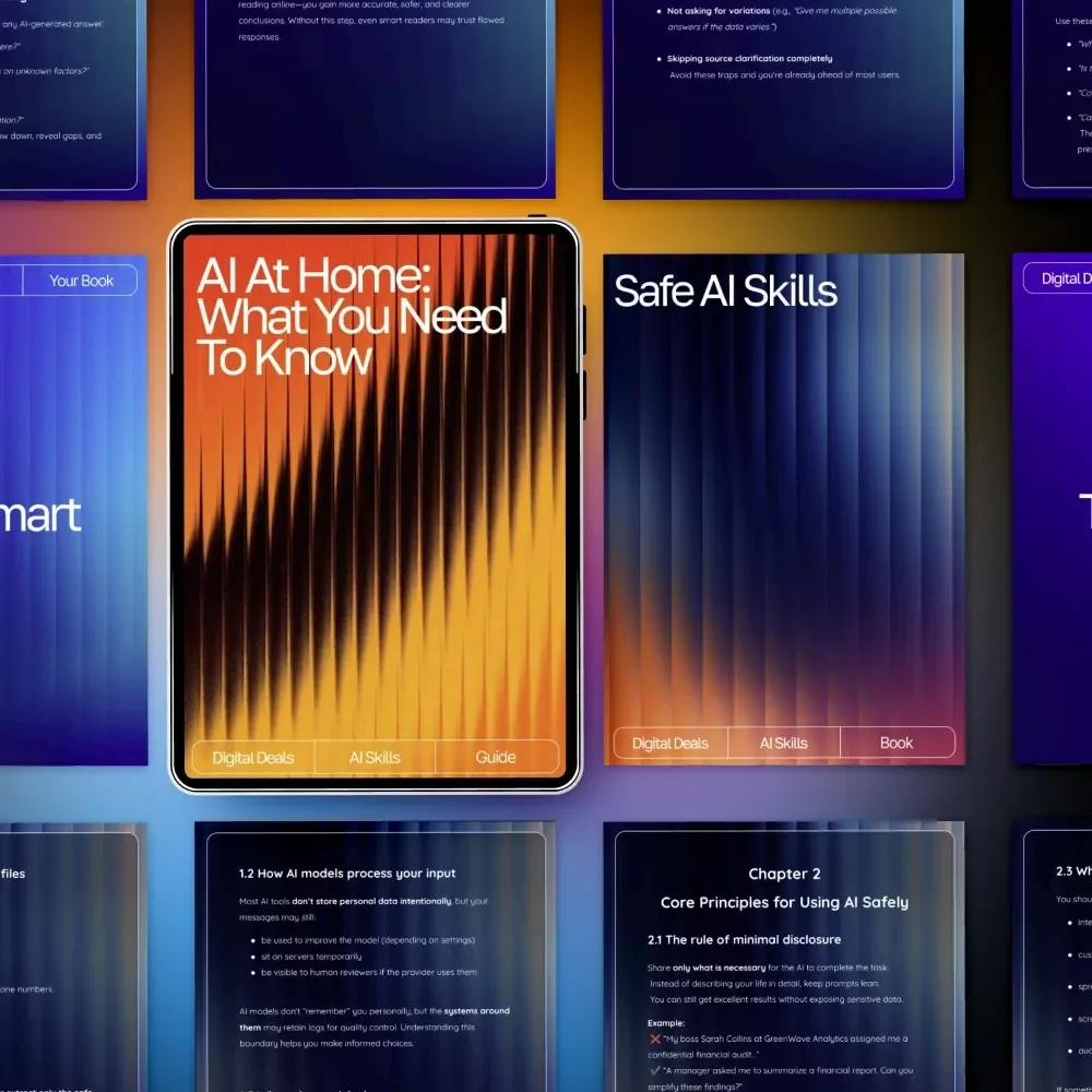 Digital Safety Pack for Privacy-Aware AI Use – 3-in-1 Bundle for privacy-aware ai usage habits