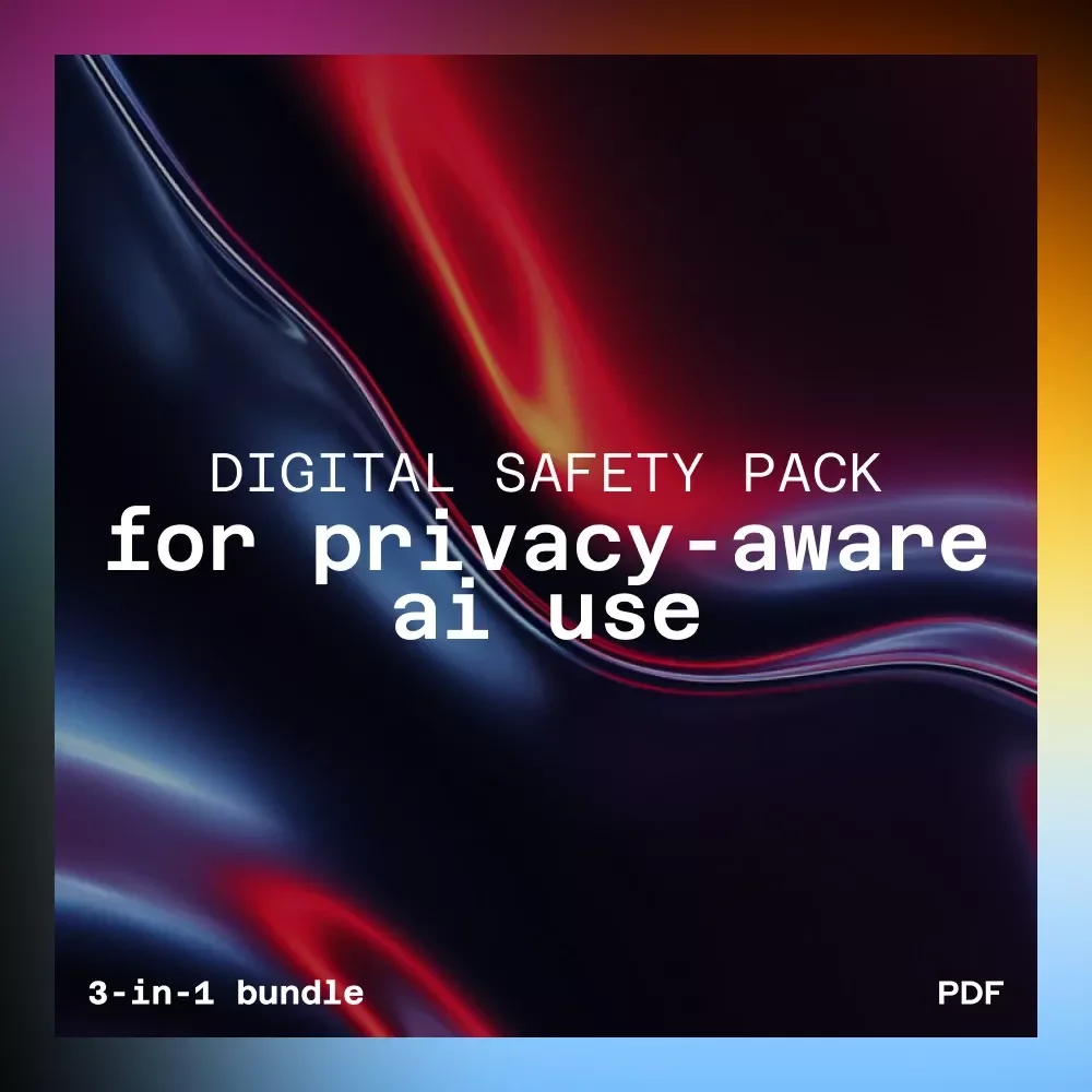 Digital Safety Pack for Privacy-Aware AI Use – 3-in-1 Bundle for privacy-aware ai usage habits