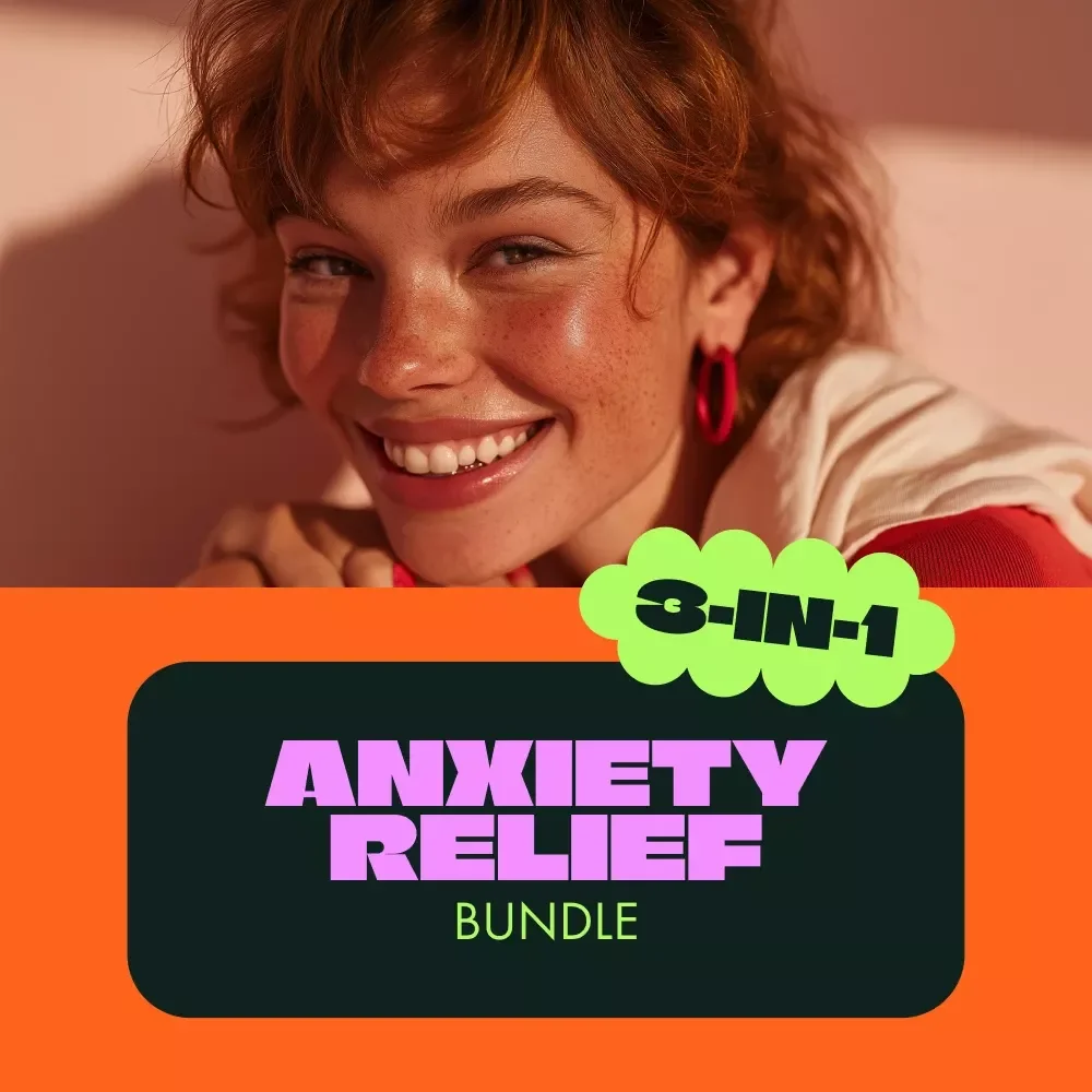 Anxiety Relief Toolkit for a Calmer Mind: 3-in-1 Bundle with Guides, eBooks & Checklists