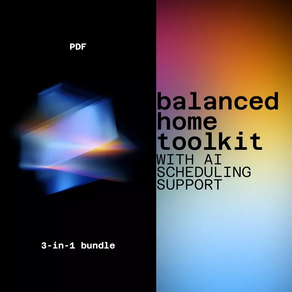 Balanced Home Toolkit with AI Scheduling Support | family planning and coordination with ai