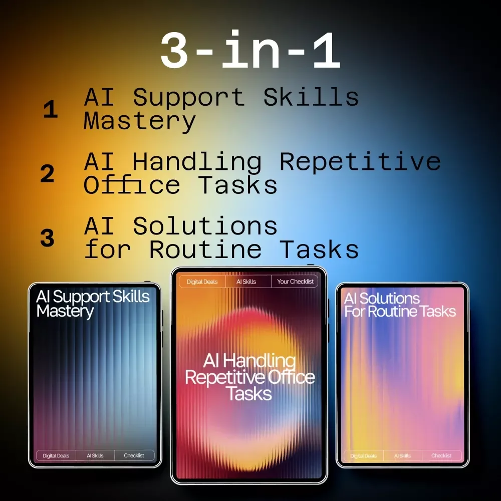 AI Productivity Pack for AI Workflows | 3-in-1 Support Skills & Routine Tasks