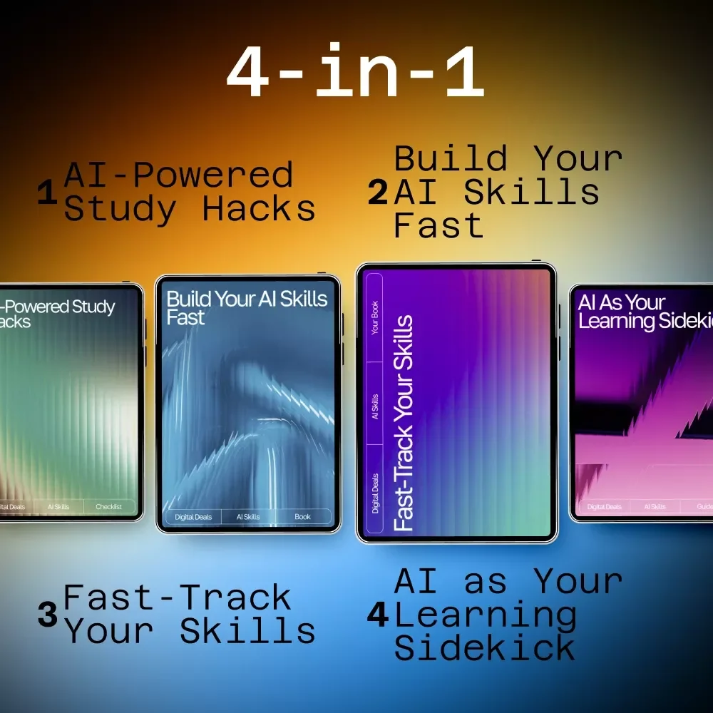 AI-Powered Self-Learning Mastery Bundle – 4-in-1 Digital Guides for self-learning plans using ai