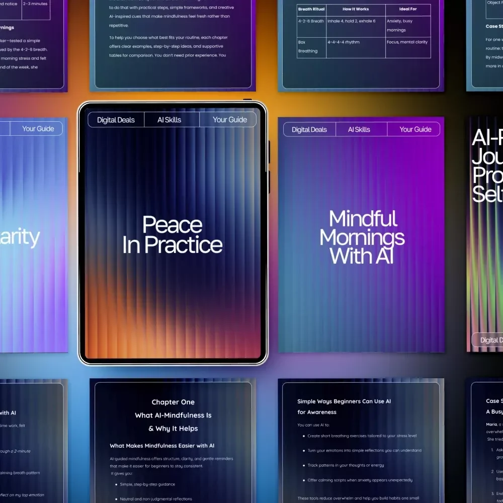 AI Mindfulness Bundle for Calm and Clarity | ai support for mindfulness and reflection