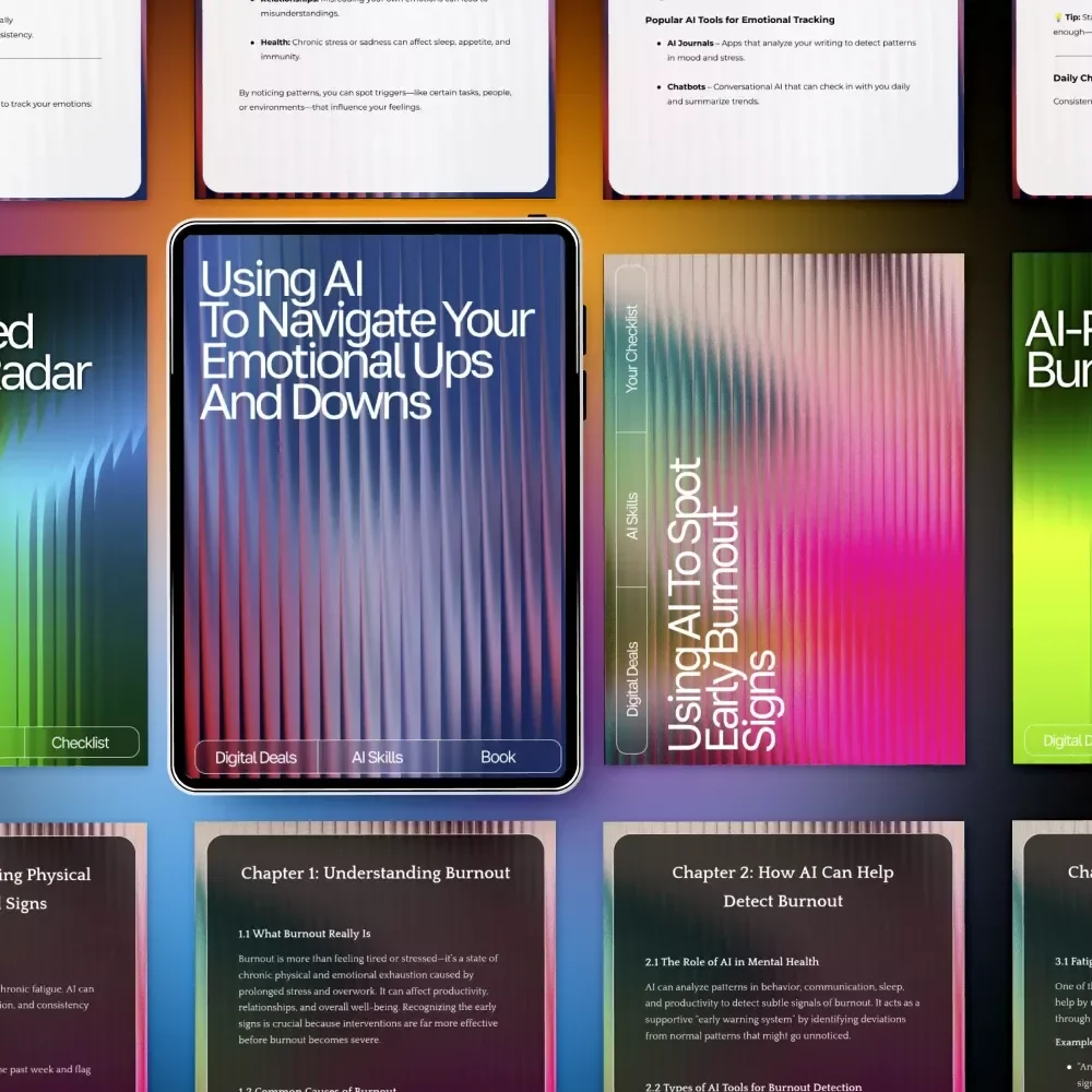 Burnout Awareness Toolkit Powered by AI | Bundle for ai-assisted burnout awareness and prevention