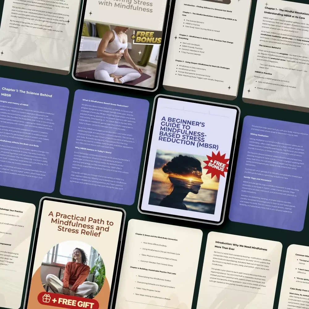 The Deep Calm Bundle for Stress Relief: 5-in-1 Digital Mindfulness Guides
