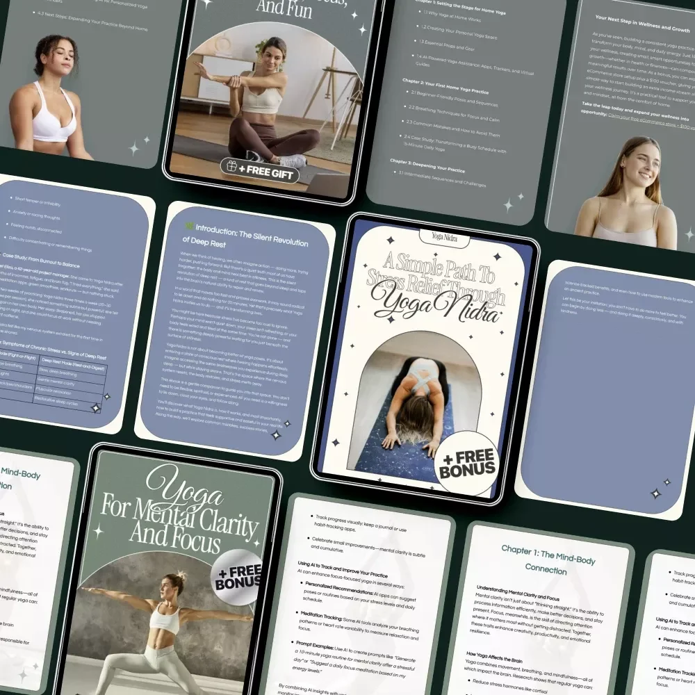Healing Yoga Essentials Toolkit: 4-in-1 Bundle for Stress Relief, Focus, and Clarity
