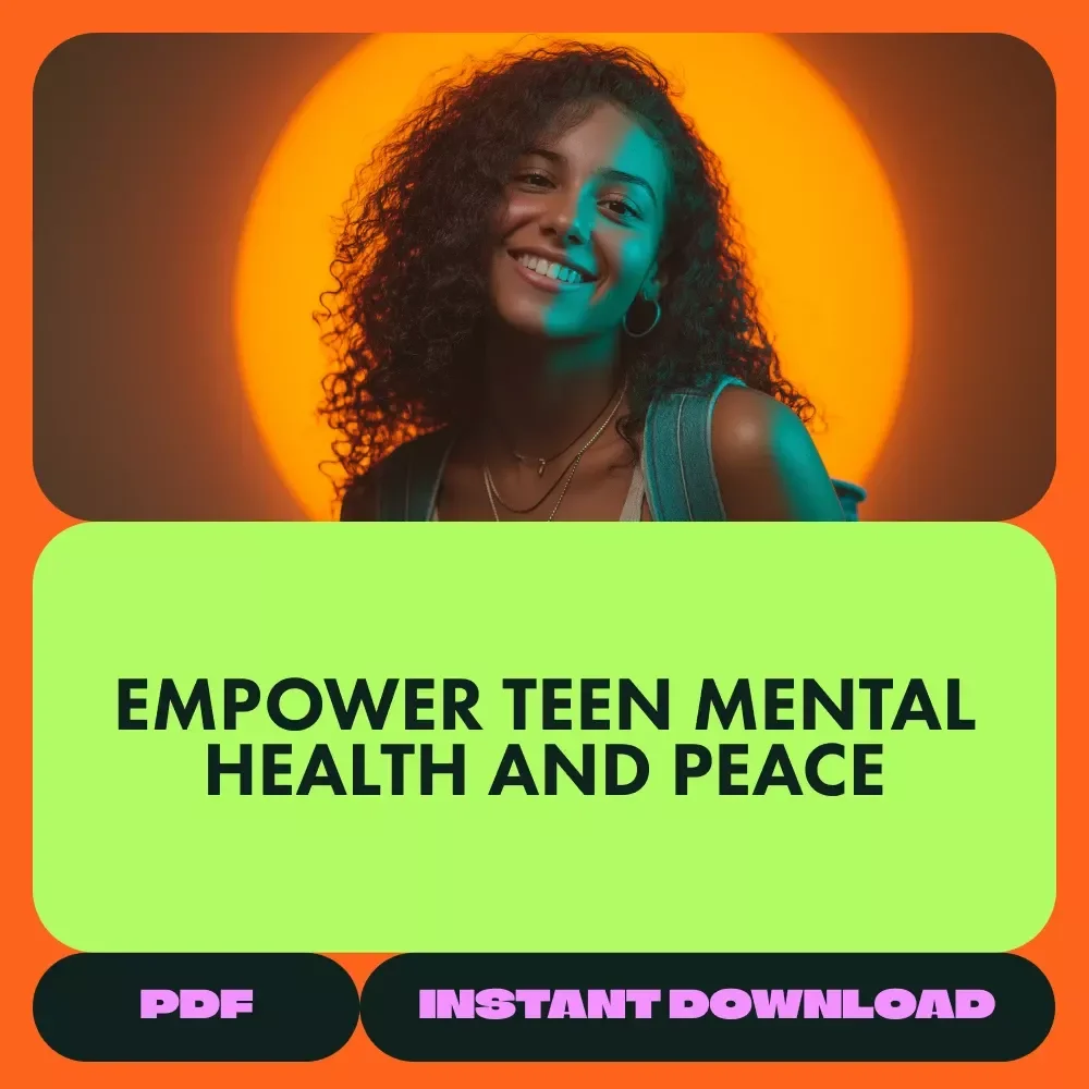 Teen Mental Health Support Bundle - 3-in-1 Guide, Checklist, & eBook for Teens' Well-Being