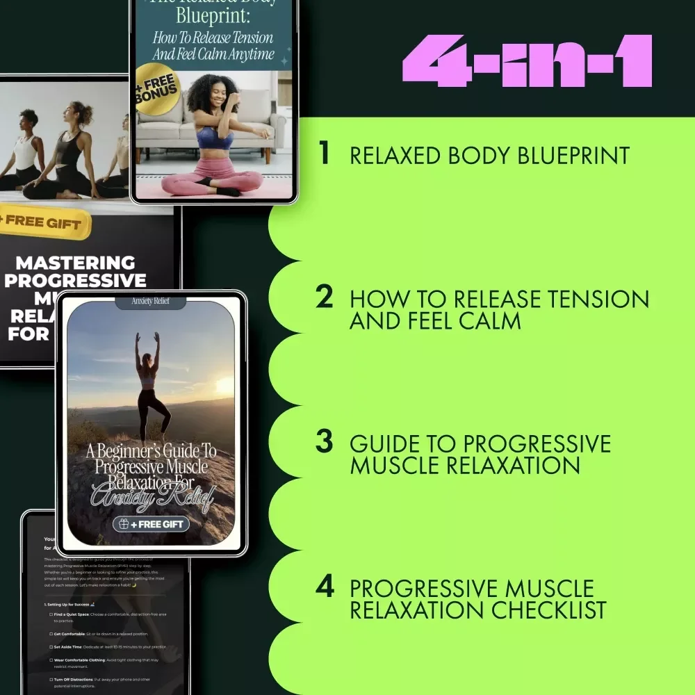 Muscle Release & Recovery Pack: 4-in-1 Bundle for Muscle Relaxation & Anxiety Relief