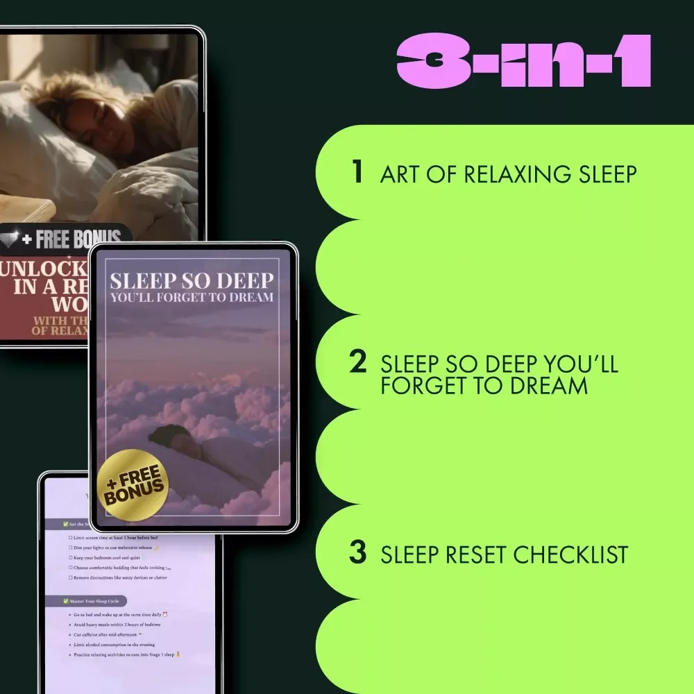 Deep Sleep Relaxation Toolkit: 3-in-1 Bundle for Deep, Relaxing Sleep