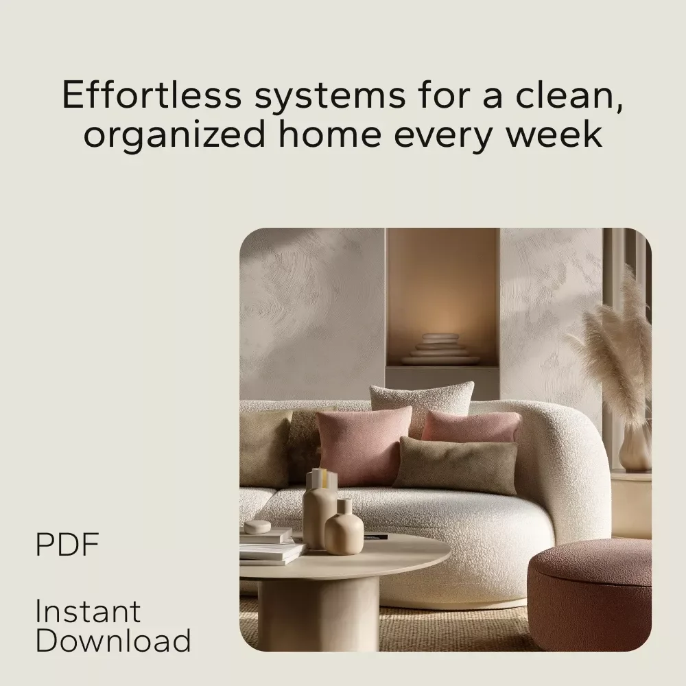 A Weekly Cleaning System That Works: A Digital Download Bundle for a Clean Home