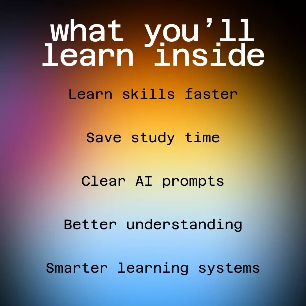AI Learning Toolkit for Faster Understanding | 3-in-1 Digital Bundle to Learn Skills with AI