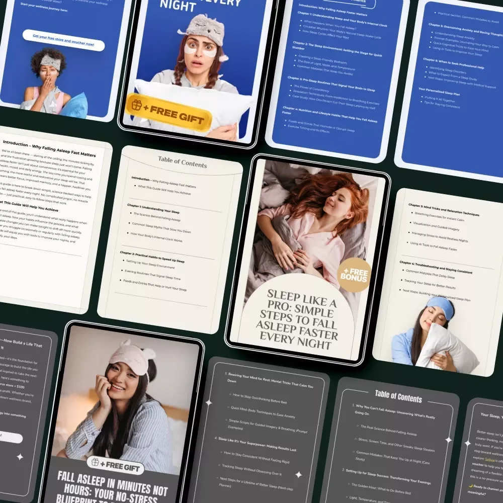 Bedtime Made Easy With Bundle for Faster Sleep - 5-in-1 Digital Download