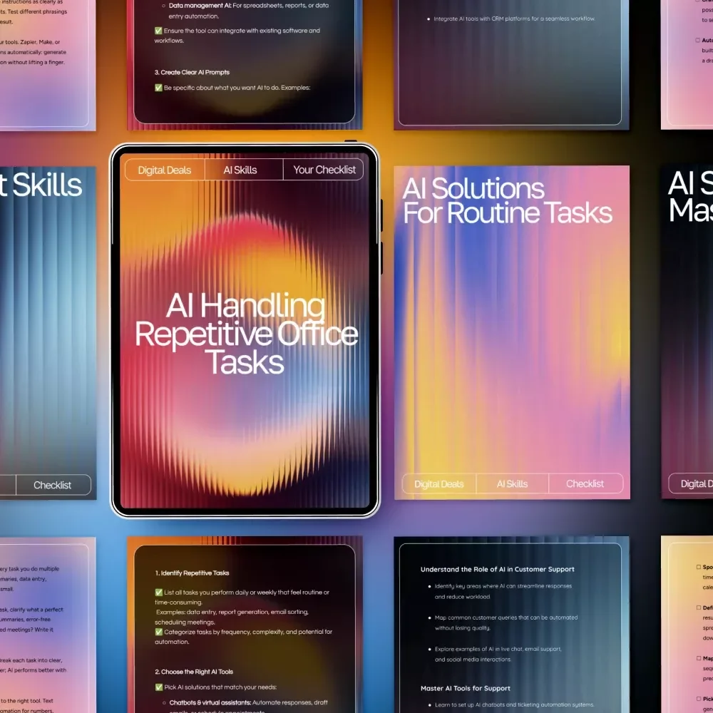 AI Productivity Pack for AI Workflows | 3-in-1 Support Skills & Routine Tasks