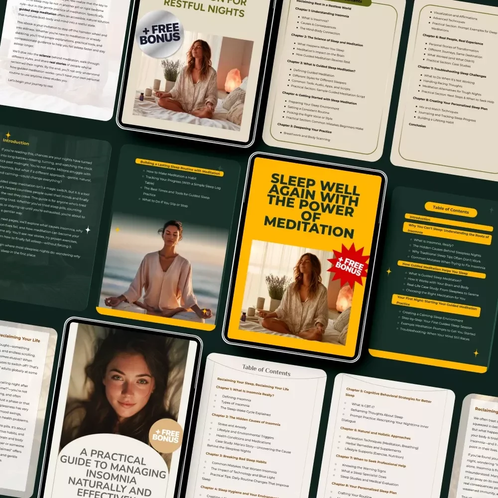 The Insomnia Recovery Toolkit for Deep Rest: 4-in-1 Bundle for Better Sleep